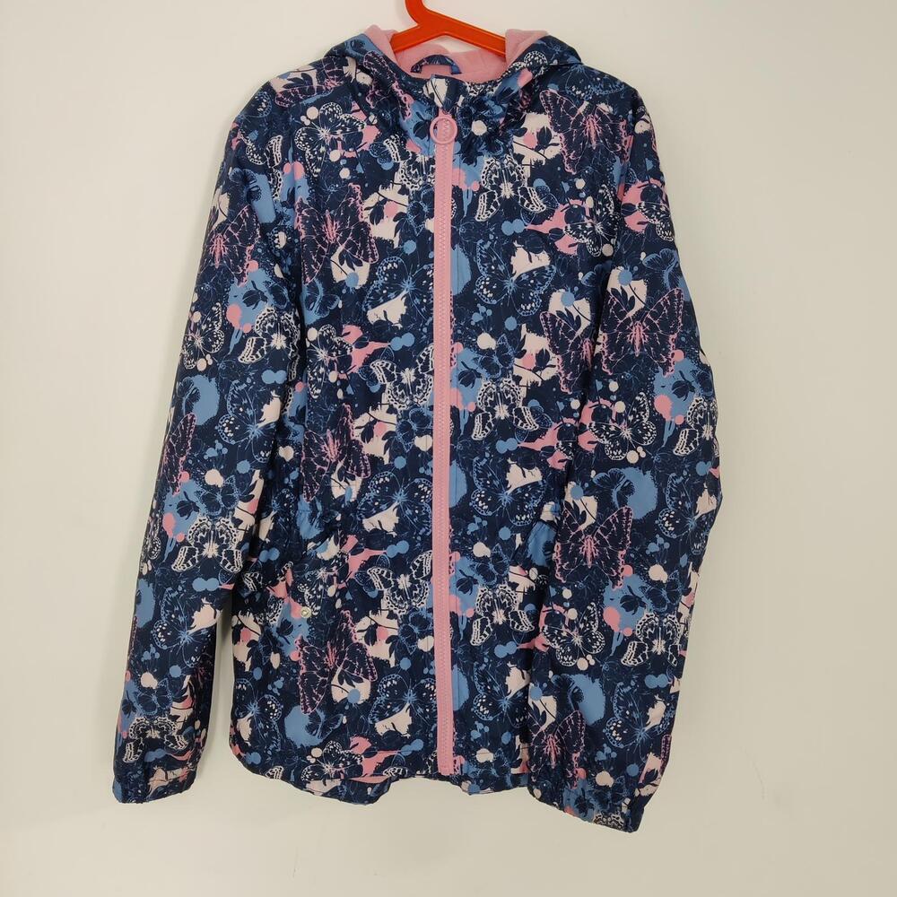 Bella & Birdie Girl's Seasonal Jacket Size Youth Large Fleece Lined Rain Jacket